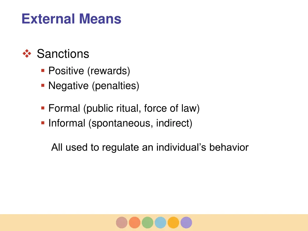 external means