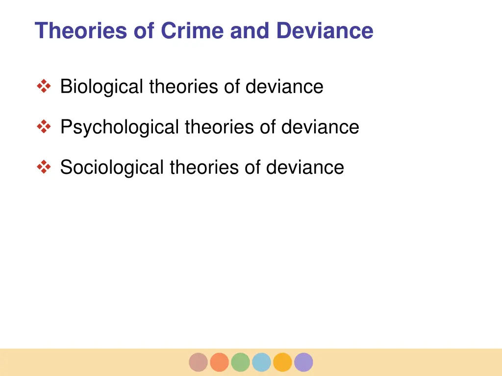theories of crime and deviance