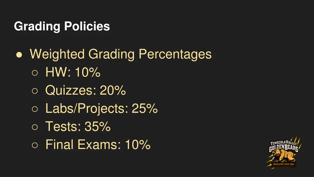 grading policies