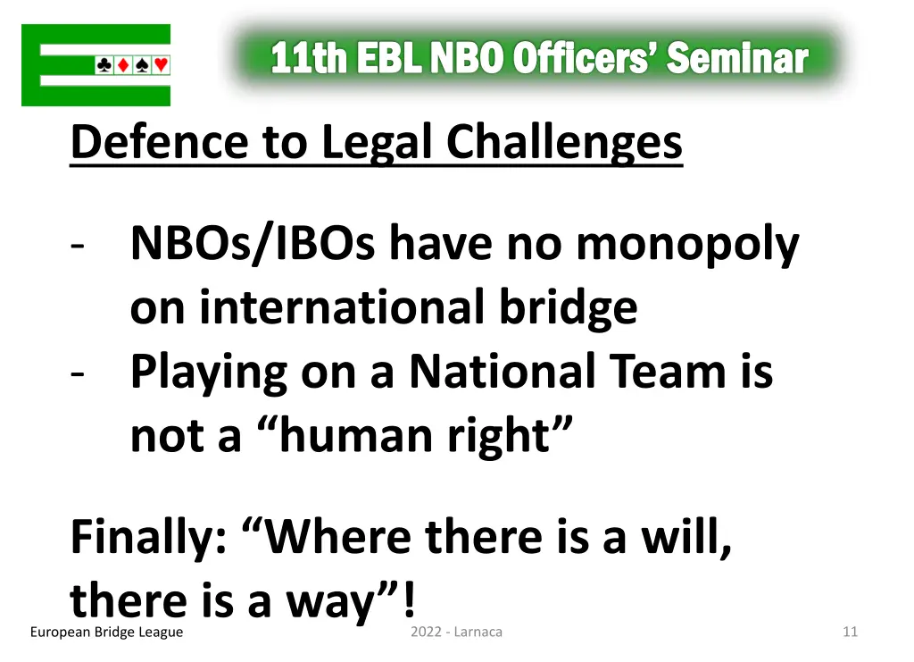 11th ebl nbo officers seminar 10