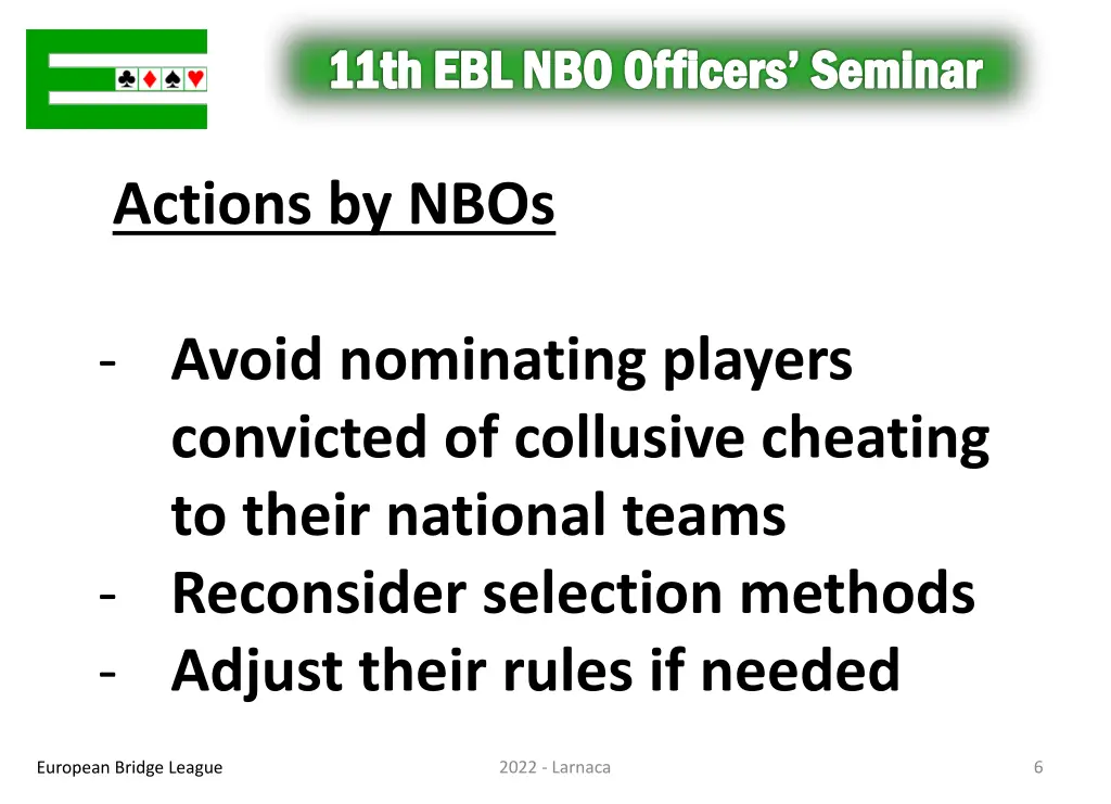 11th ebl nbo officers seminar 5