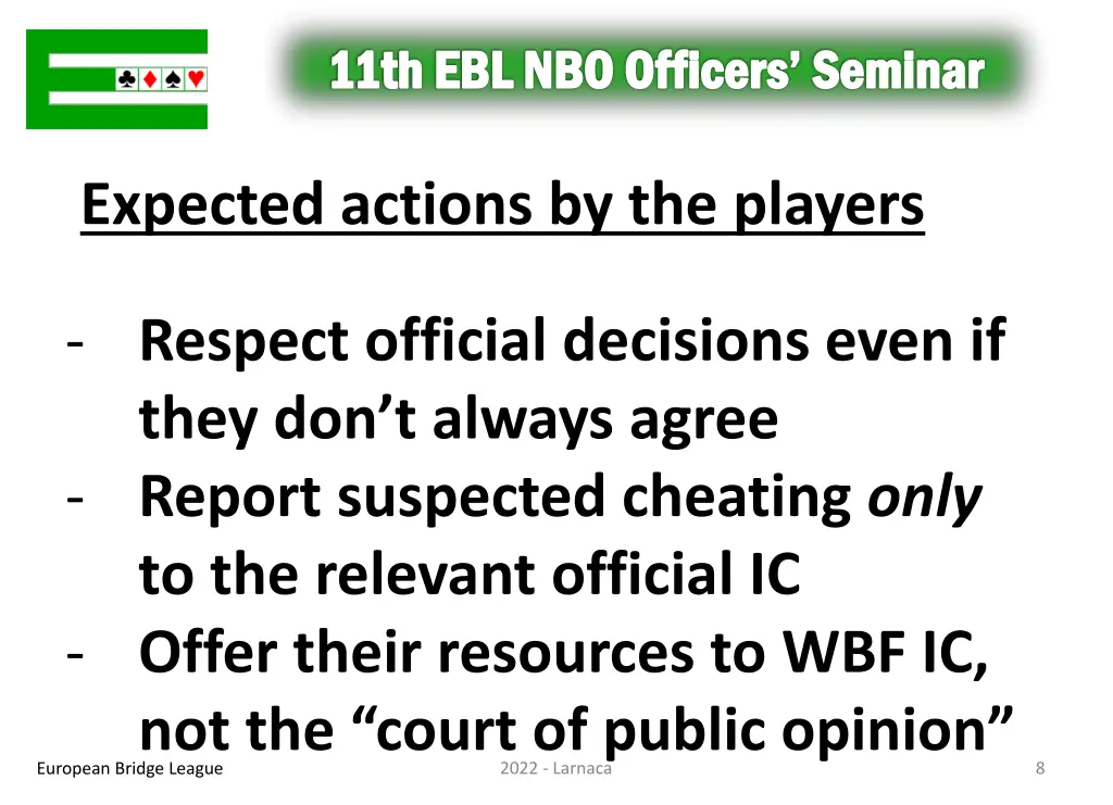 11th ebl nbo officers seminar 7