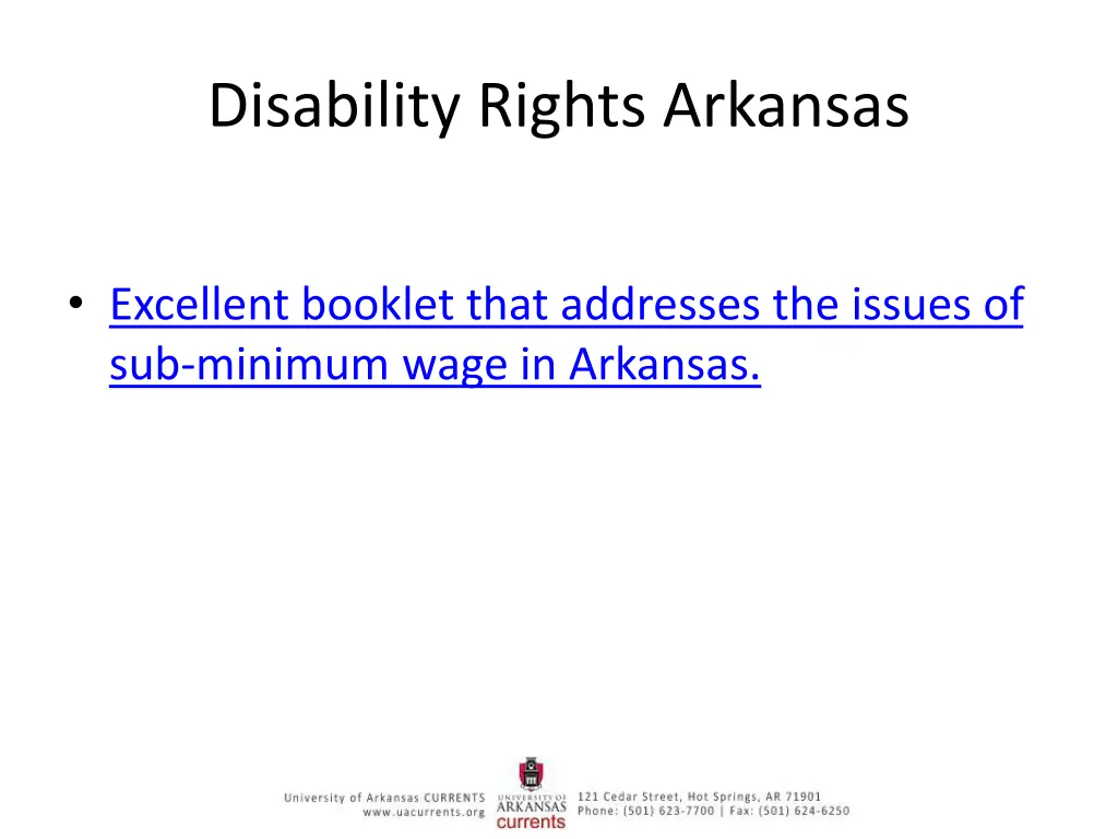disability rights arkansas