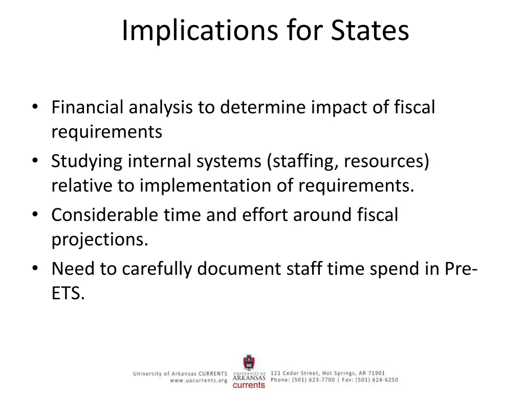 implications for states