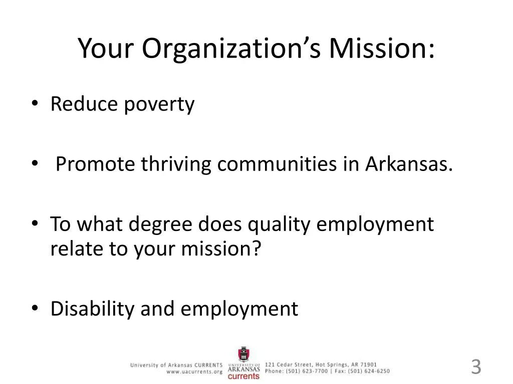 your organization s mission