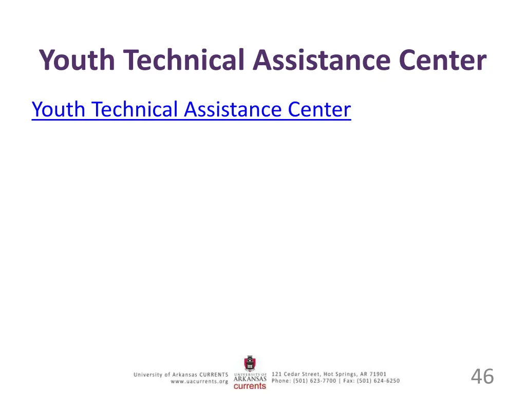 youth technical assistance center