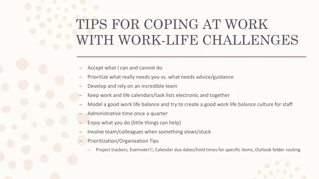 tips for coping at work with work life challenges 4