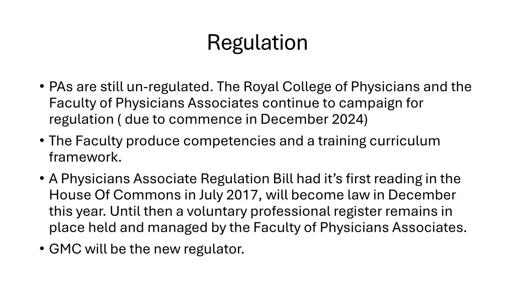 regulation