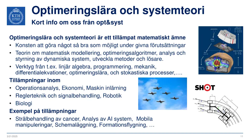 optimeringsl ra och systemteori kort info