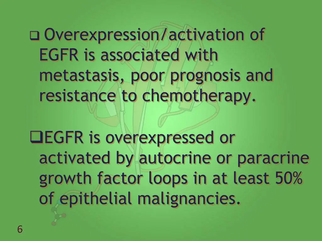 overexpression activation of egfr is associated