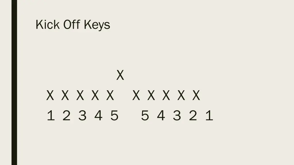kick off keys