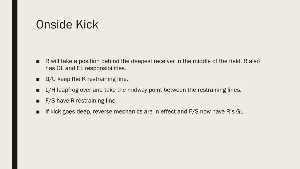 onside kick