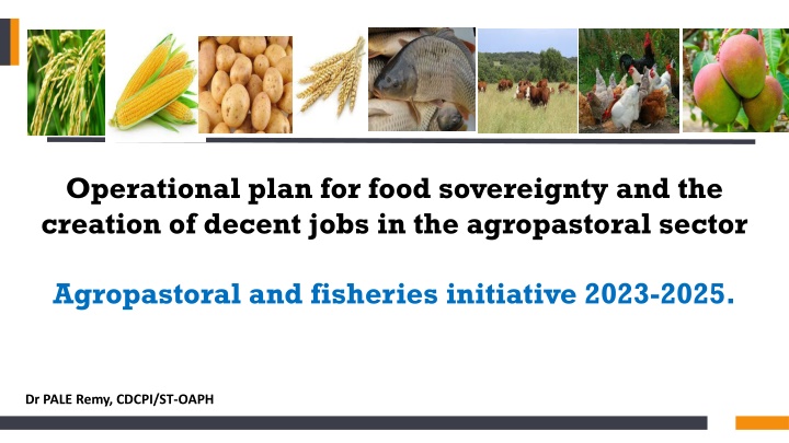 operational plan for food sovereignty