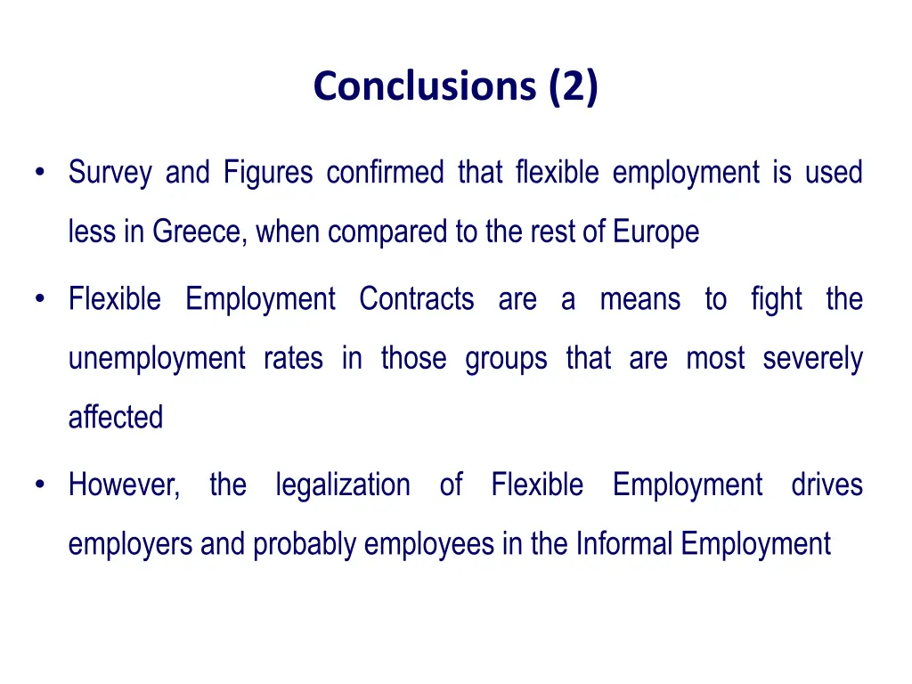 conclusions 2