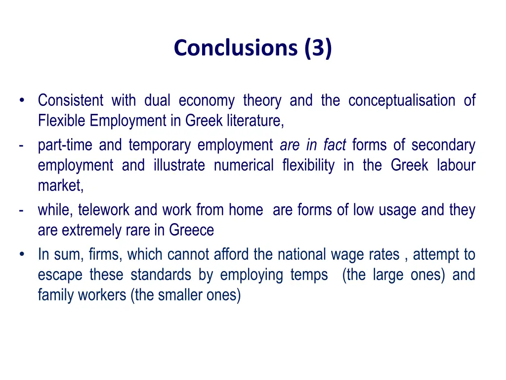 conclusions 3
