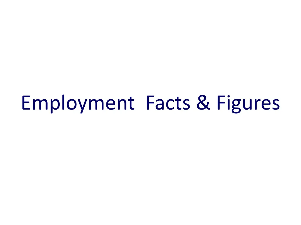employment facts figures