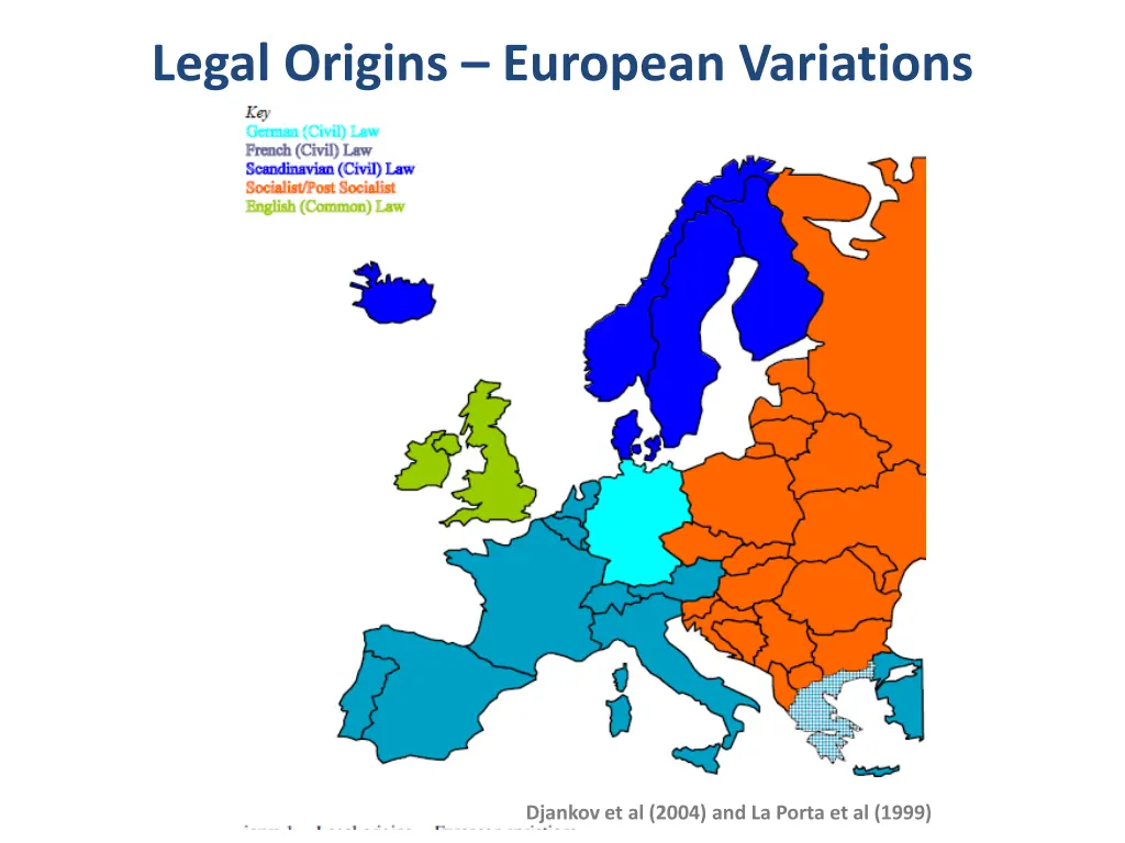 legal origins european variations