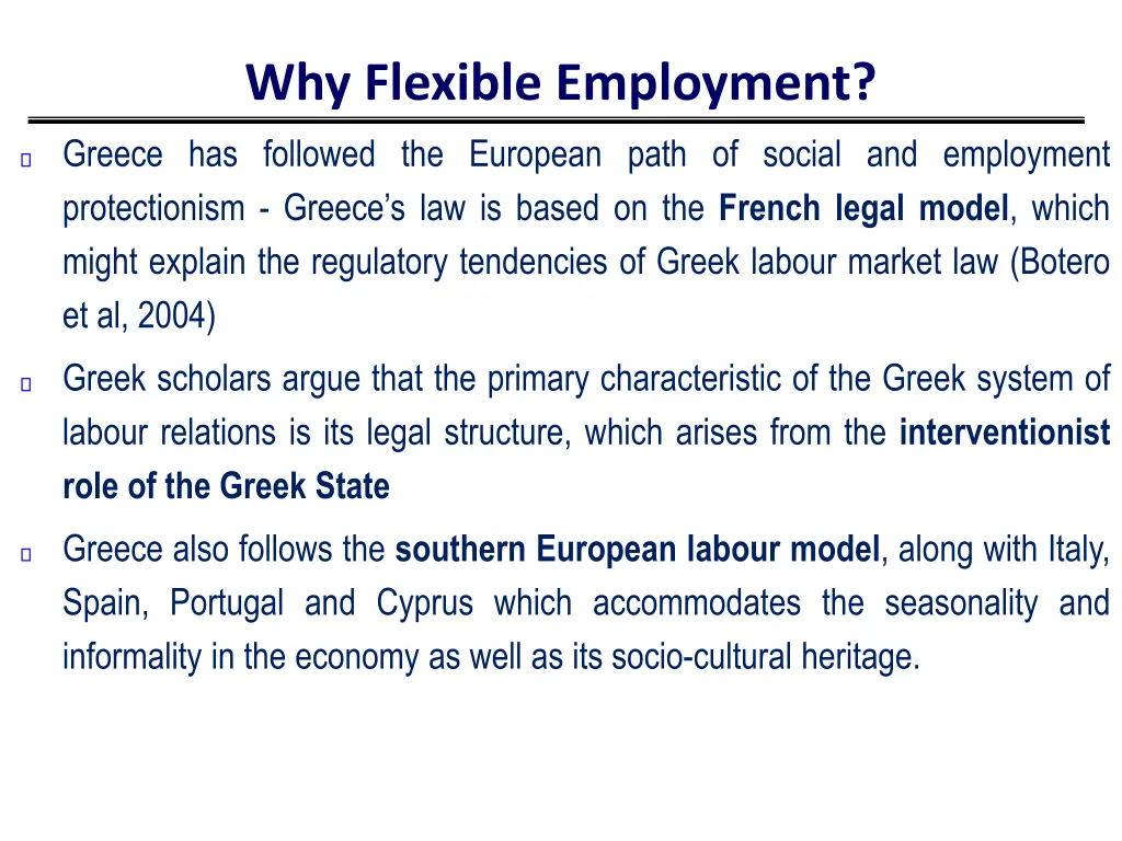why flexible employment