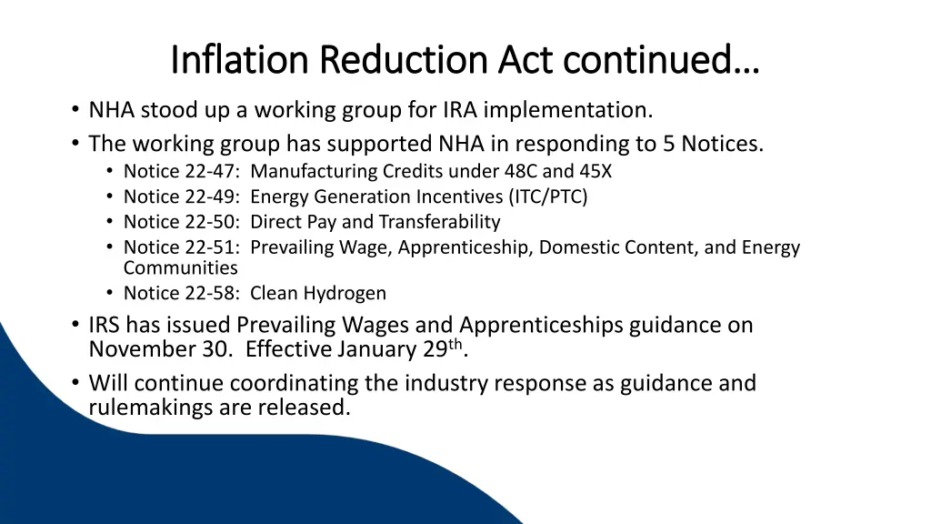 inflation reduction act continued inflation