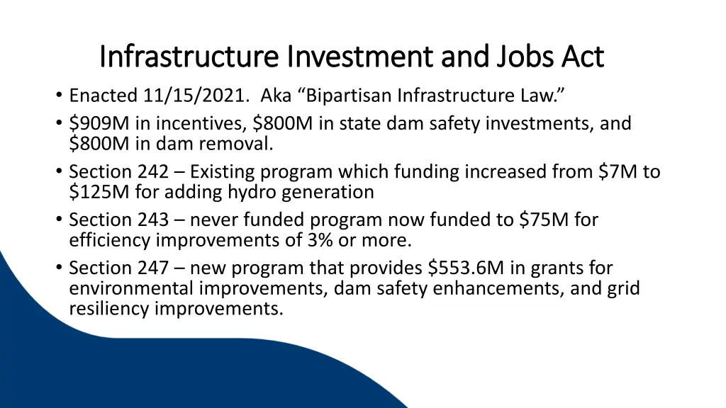 infrastructure investment and jobs