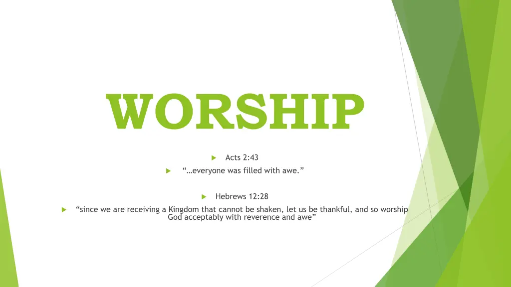 worship