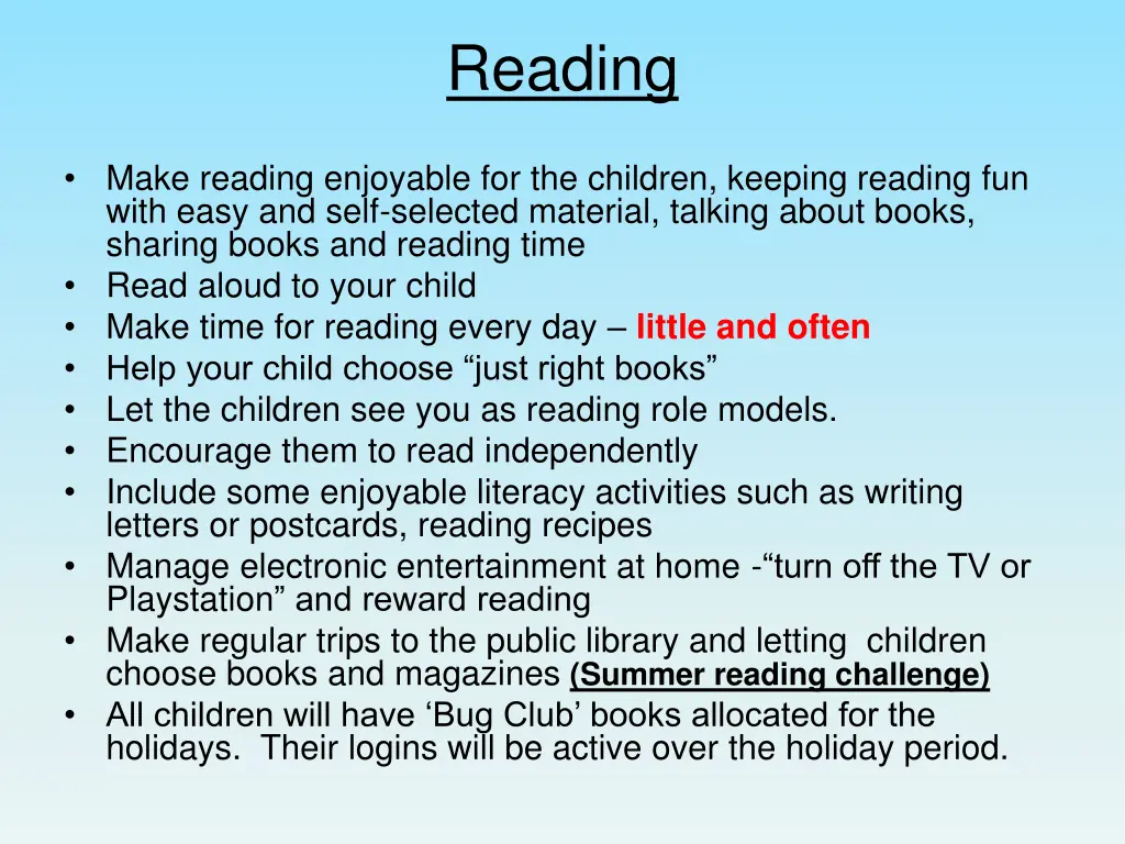reading