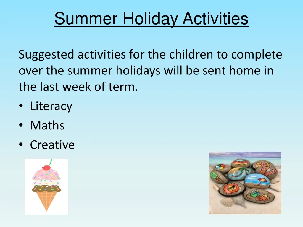 summer holiday activities