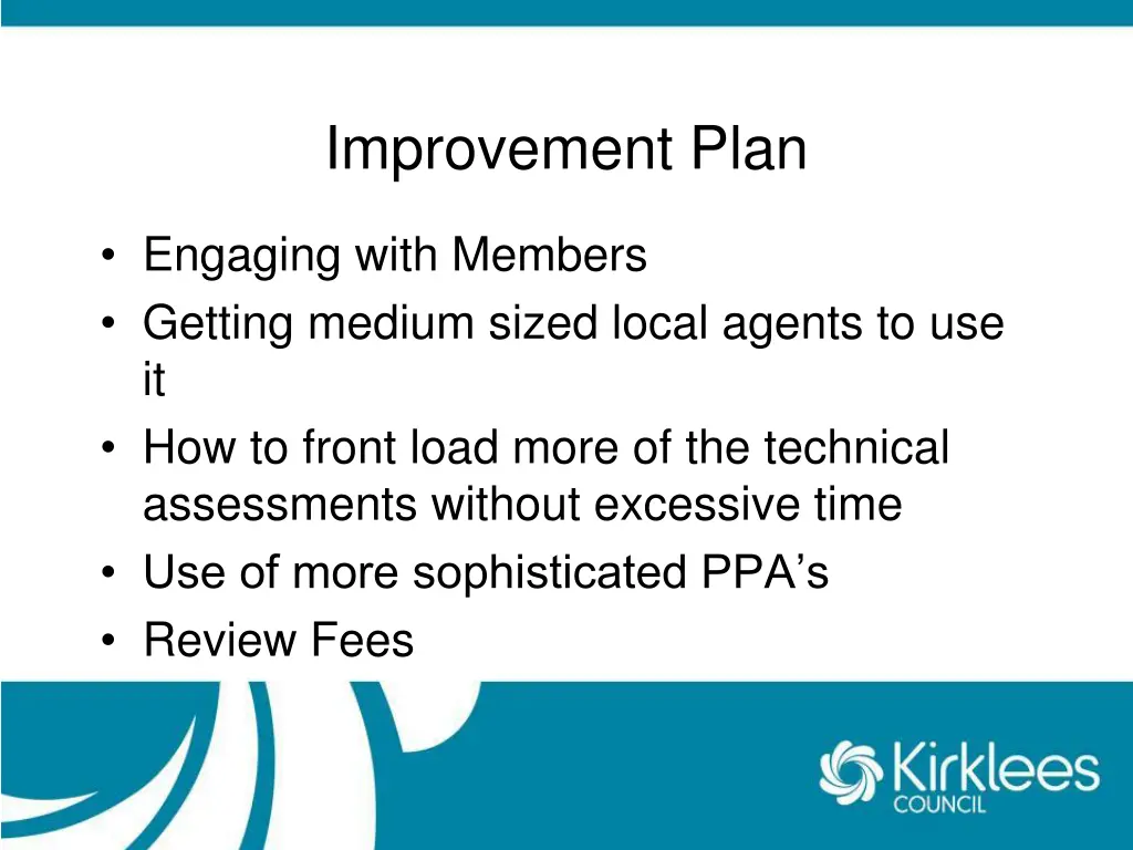 improvement plan