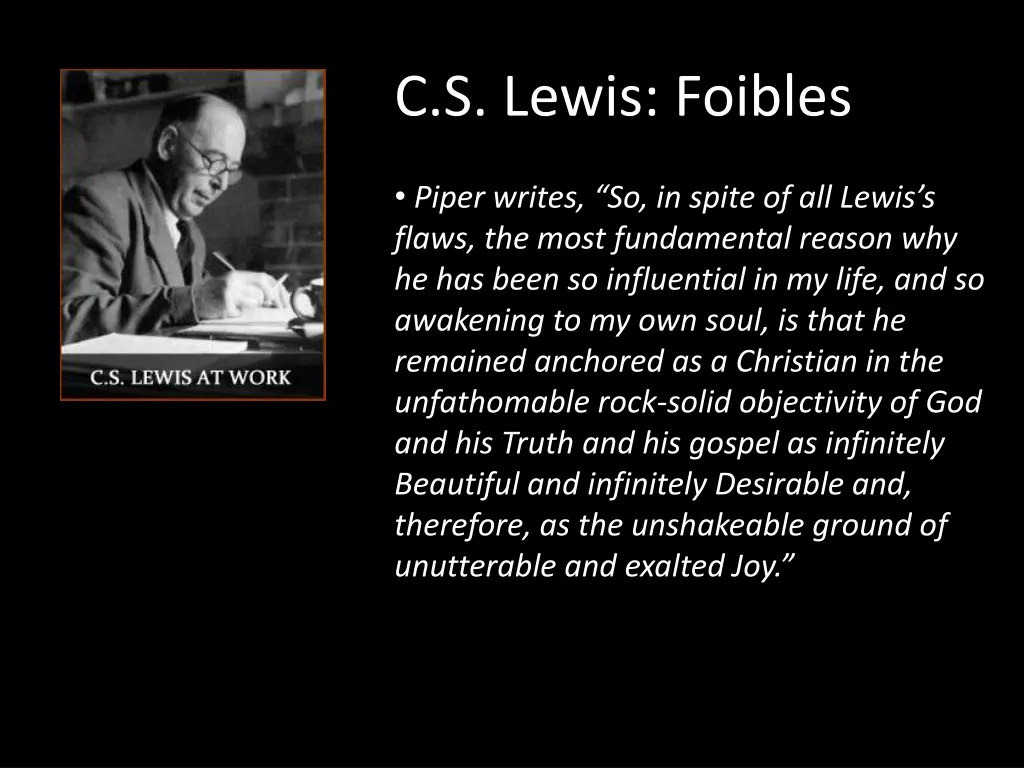 c s lewis foibles 2