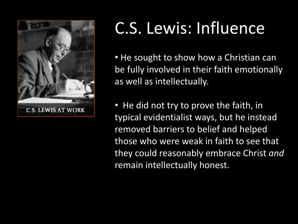 c s lewis influence
