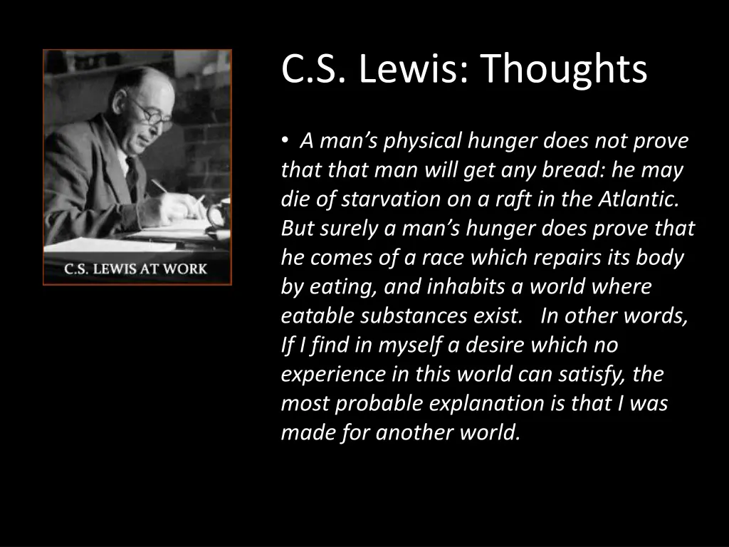 c s lewis thoughts 2