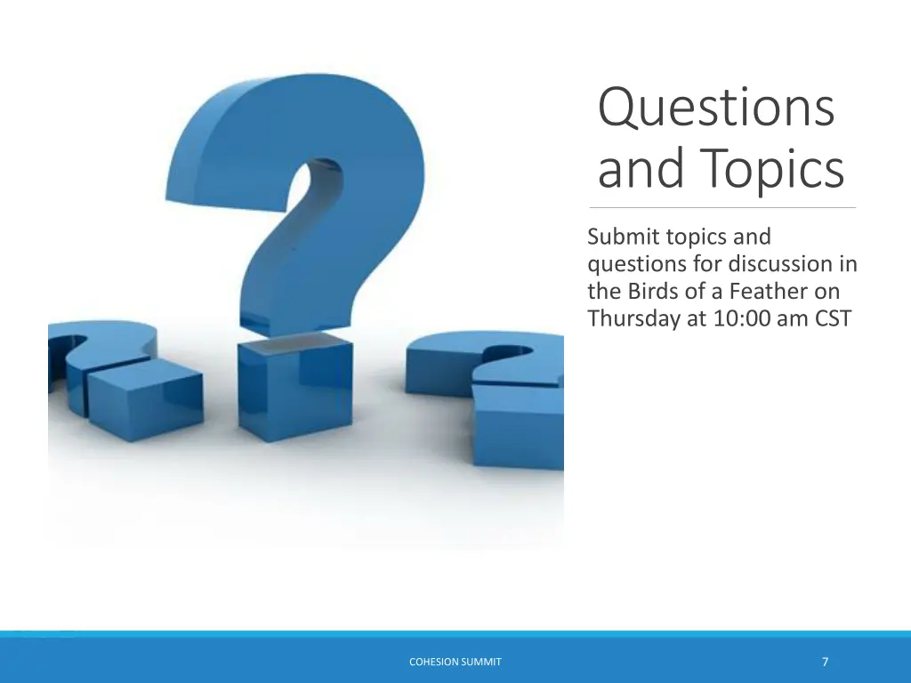 questions and topics