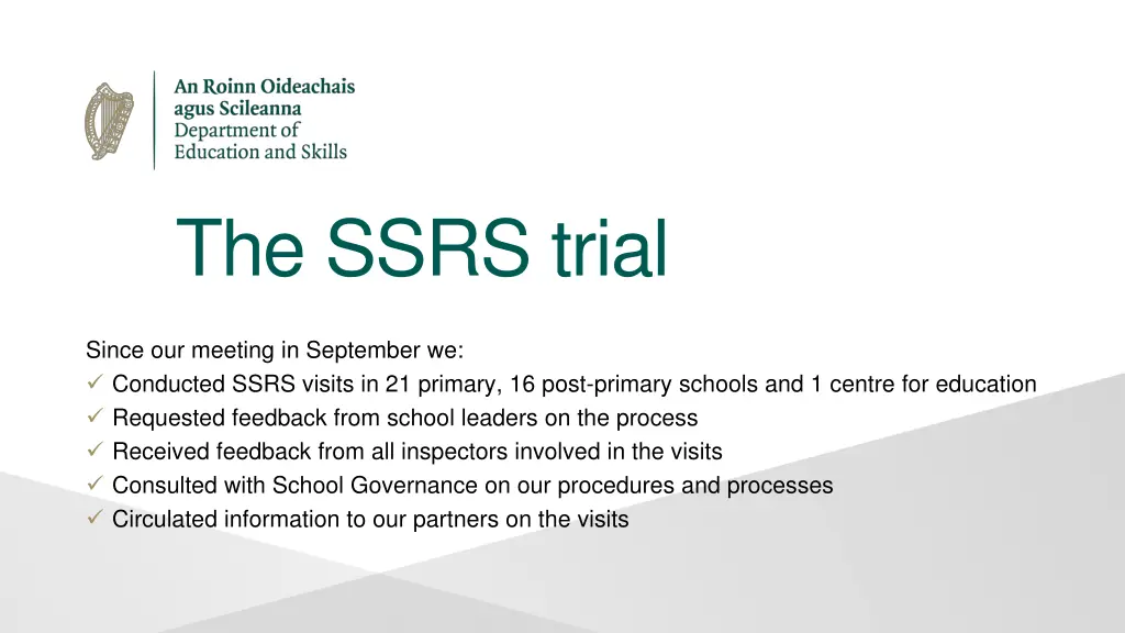 the ssrs trial