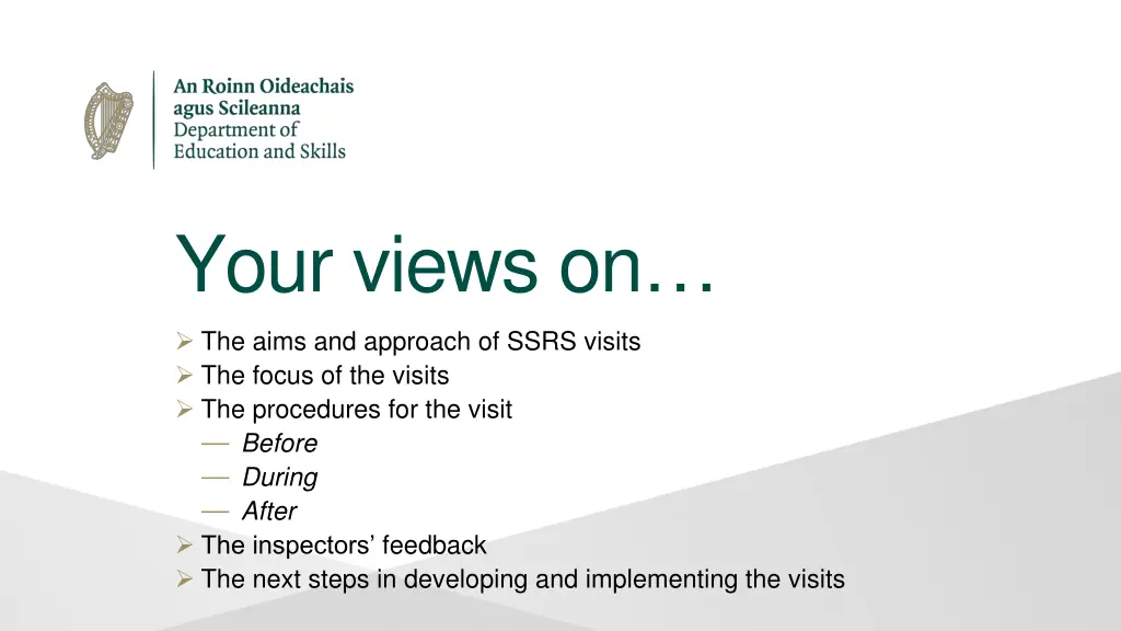 your views on