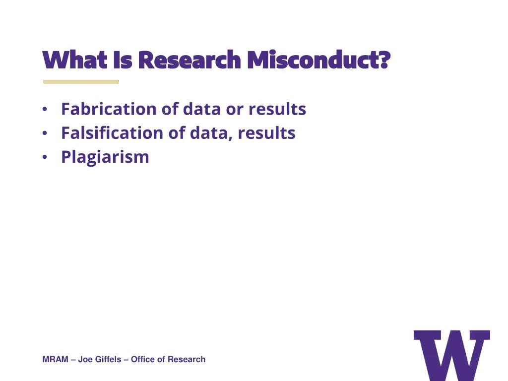 what is research misconduct what is research