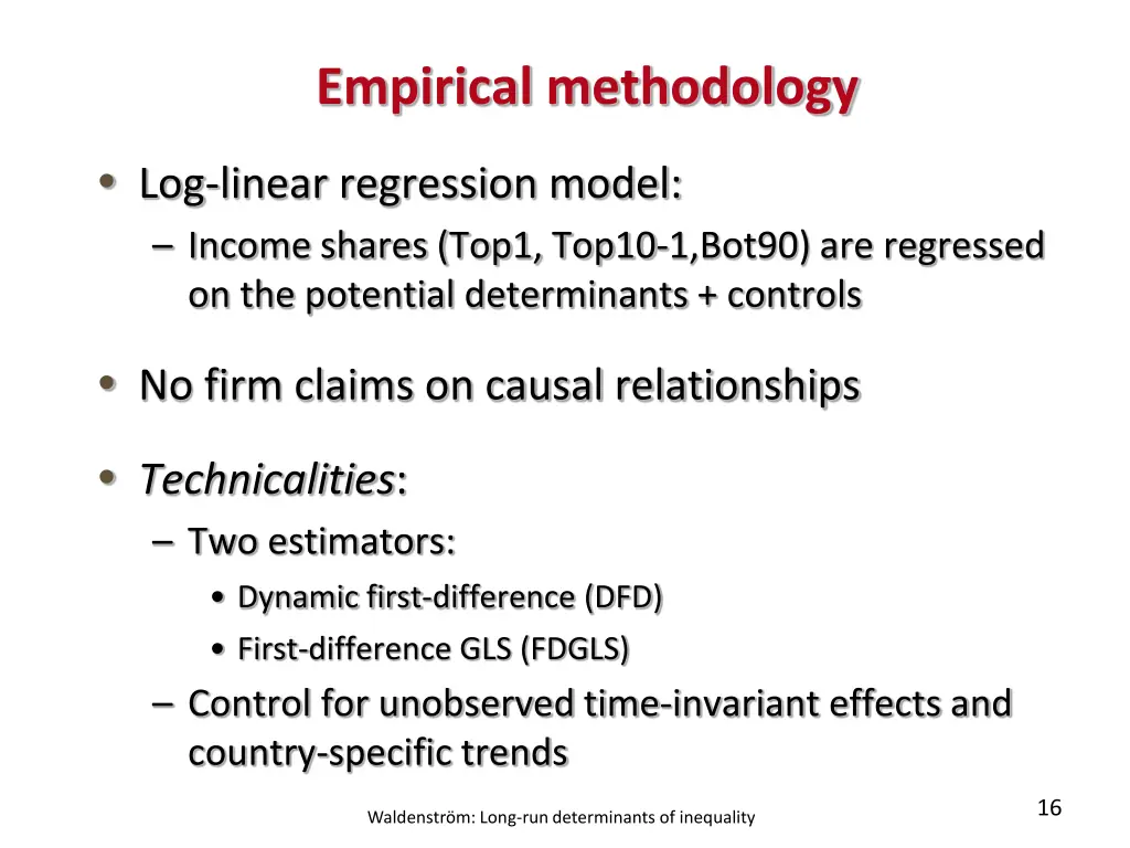 empirical methodology