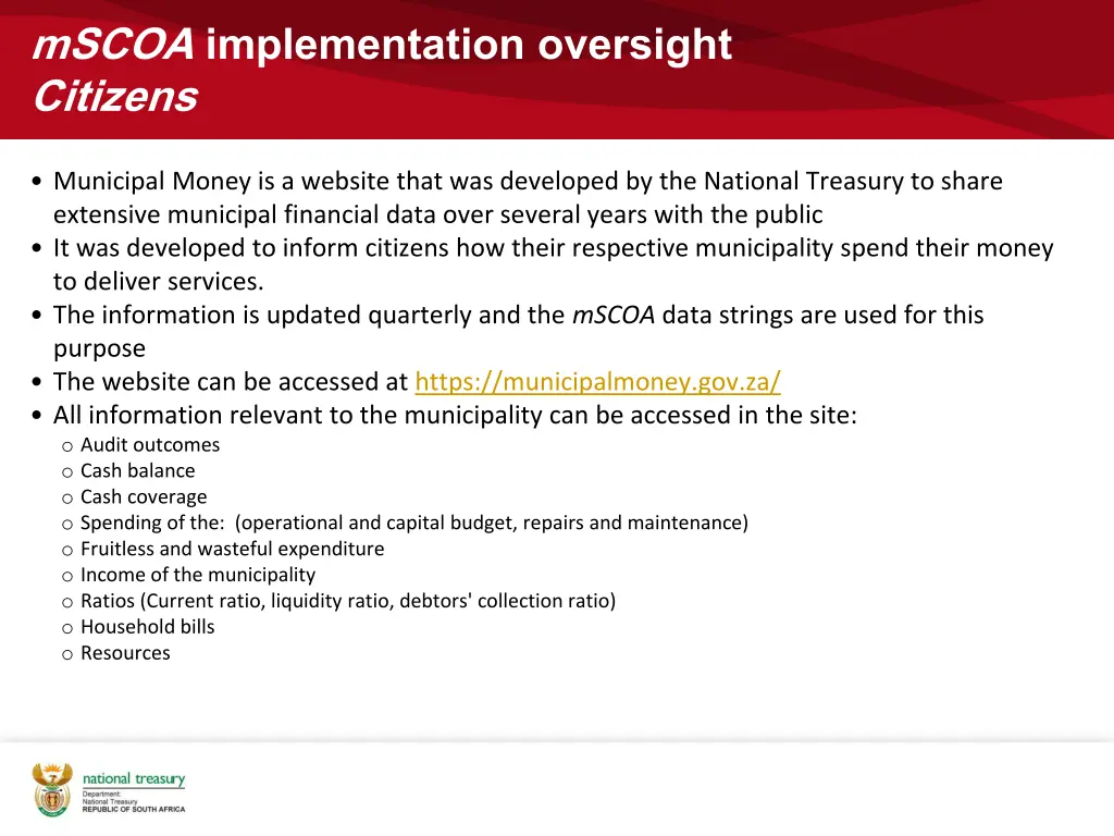 mscoa implementation oversight citizens 1