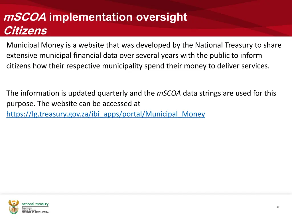 mscoa implementation oversight citizens