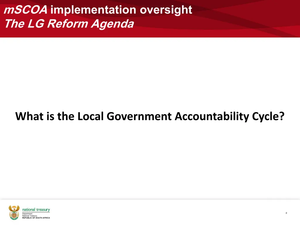 mscoa implementation oversight the lg reform 2