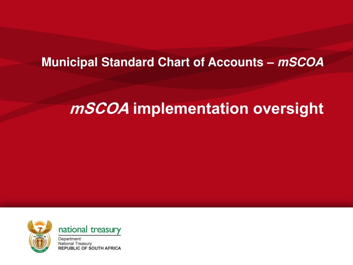 municipal standard chart of accounts mscoa