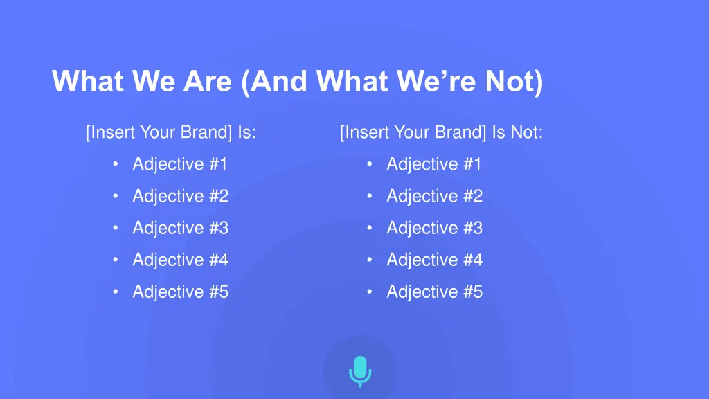 what we are and what we re not