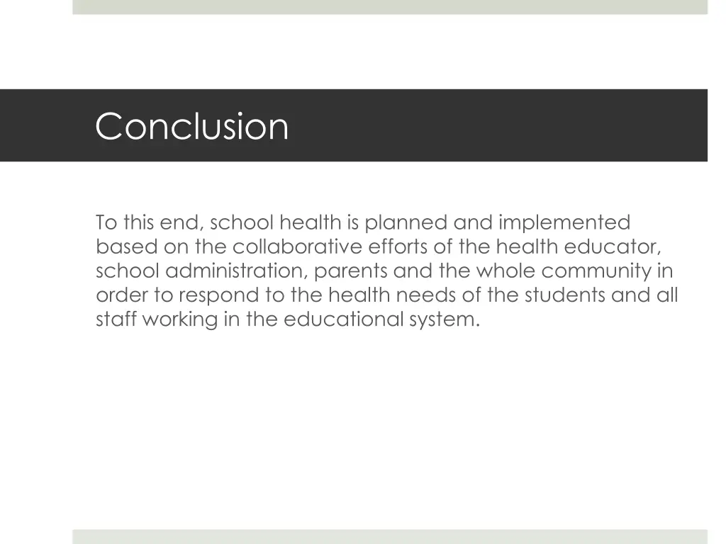 conclusion