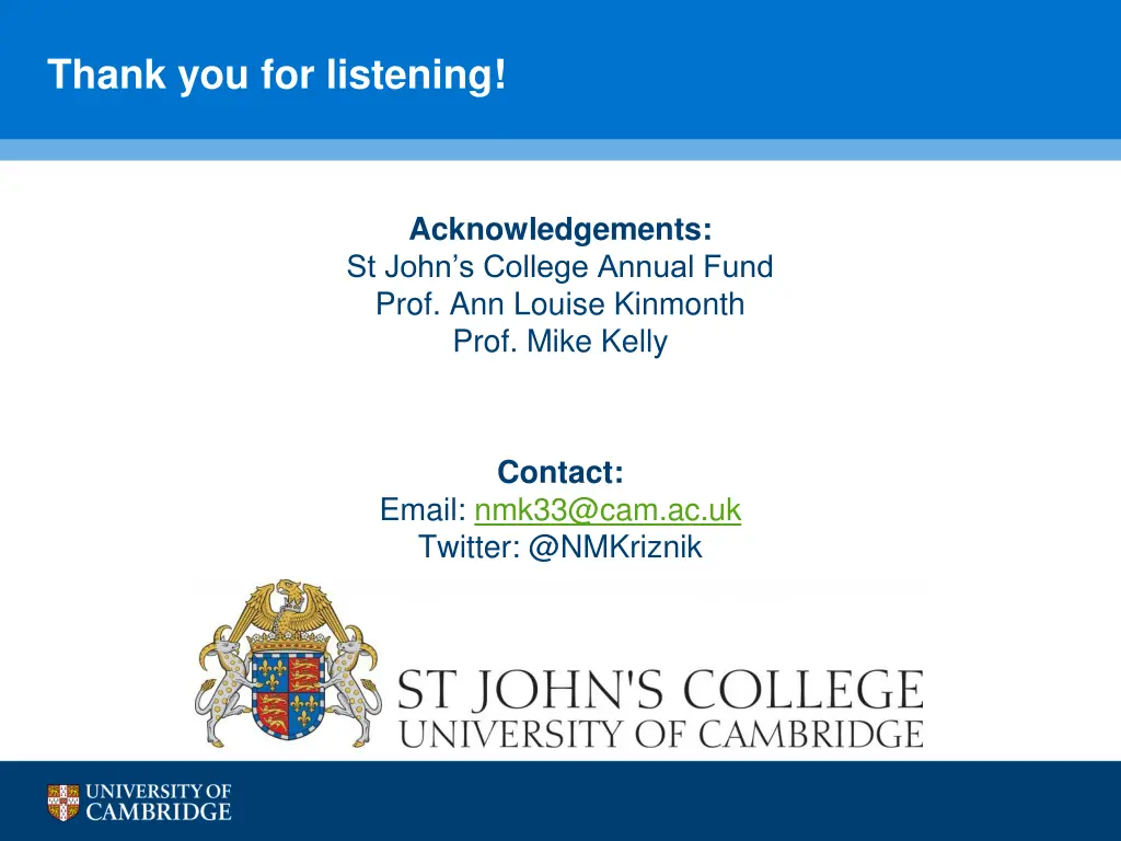 thank you for listening