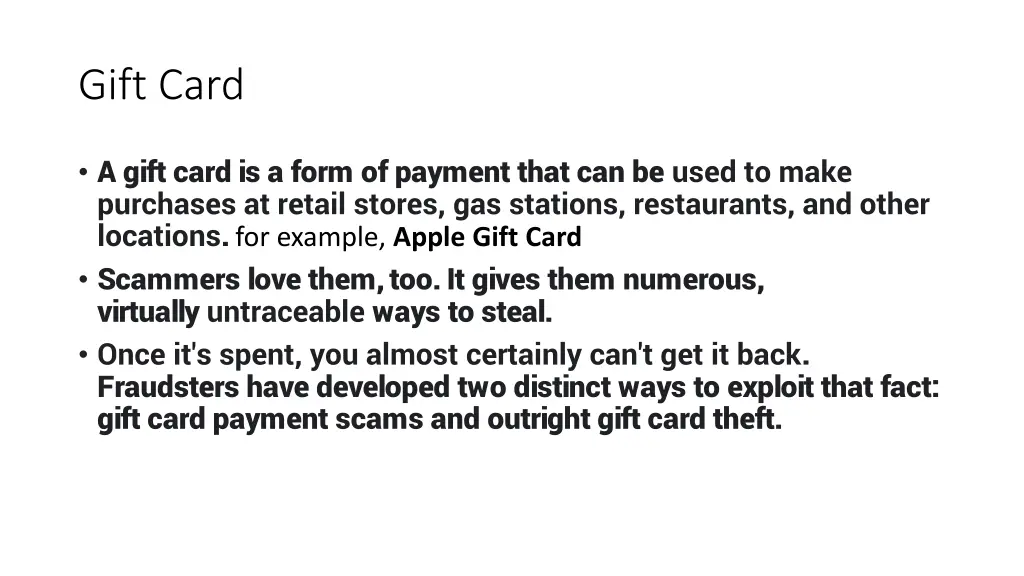 gift card