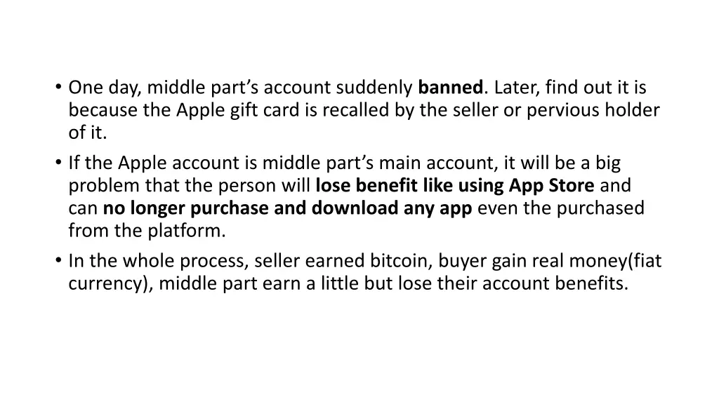 one day middle part s account suddenly banned