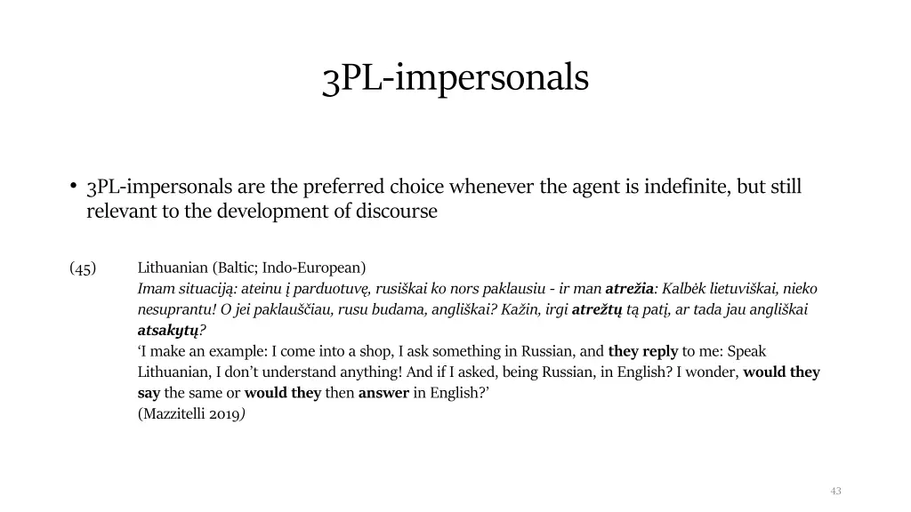 3pl impersonals