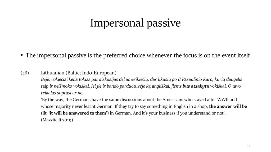 impersonal passive