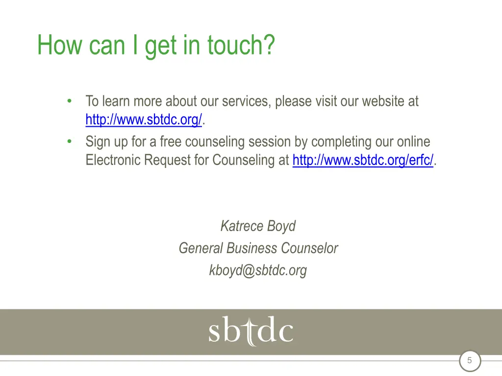 how can i get in touch