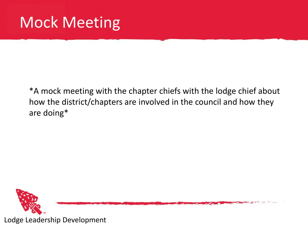 mock meeting