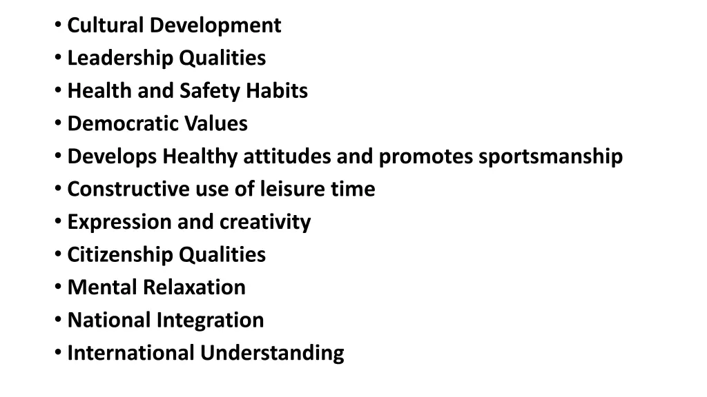 cultural development leadership qualities health